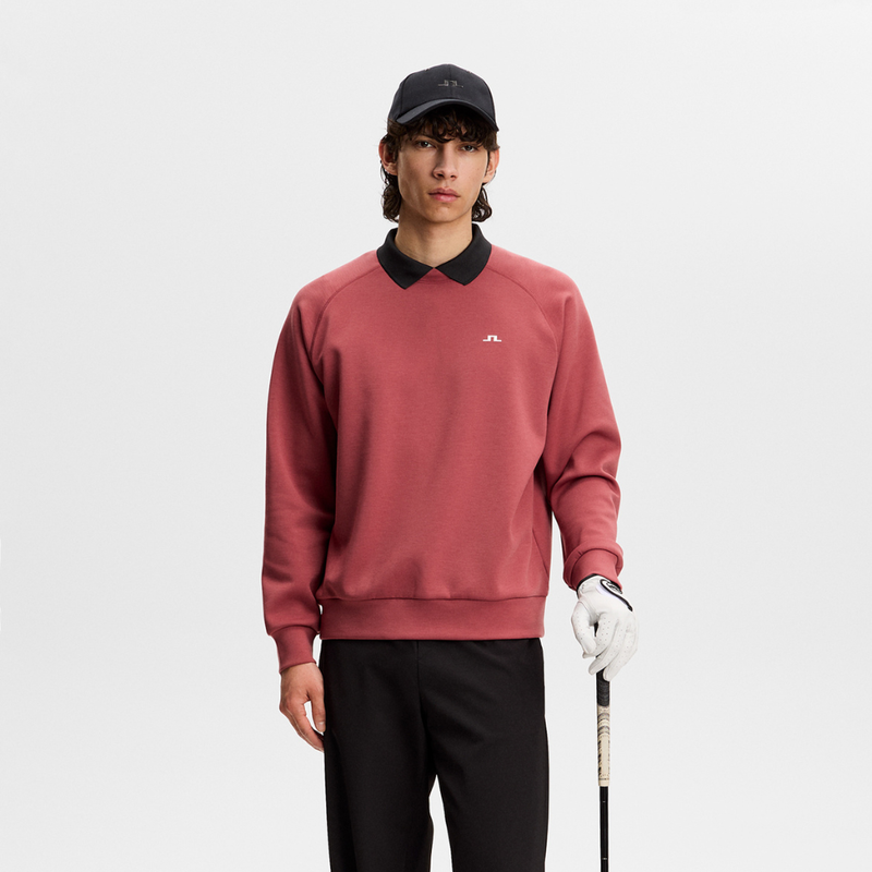 Golftröja J Lindeberg Finn Crew Neck Herr Apple butter