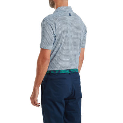 Golfpiké herr I FootJoy Scallop Geo Polo I Navy