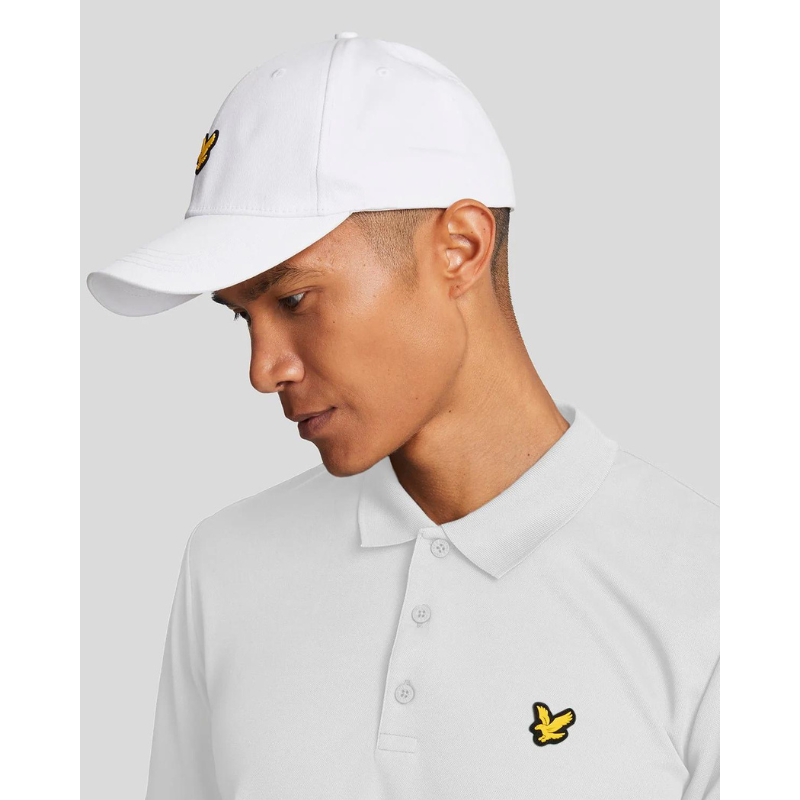 Lyle & Scott Tech Golfpiké Vit