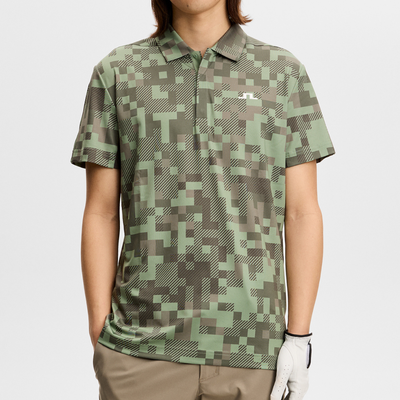 J Lindeberg Dario Tour Print Golfpike herr I Limited Edition I