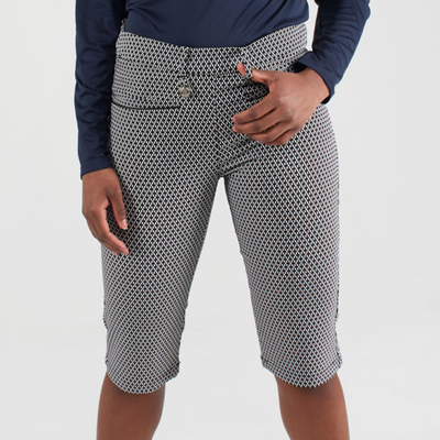 Röhnisch Golf Smooth Golfshorts Svart/Vit