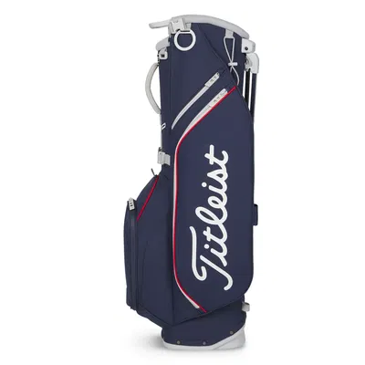 Golfbag Titleist Players S4 Navy/Röd Bärbag
