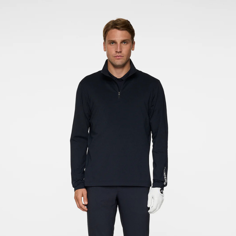 Golftröja Herr J Lindeberg Tour Tech 1/2 Zip Mid Layer Navy 7