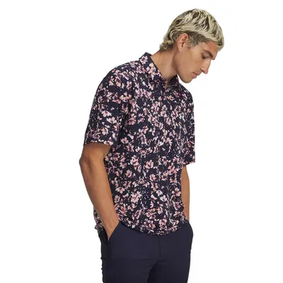 Golfpiké Under Armour Matchplay Printed Polo Rosa