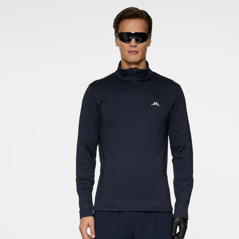 J Lindeberg Golf Aerial Quarter Zip Golftröja Herr Navy