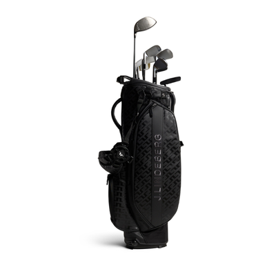 Golfbag J.Lindeberg Play Bärbag Svart Tour Geo Tonal Black Logo