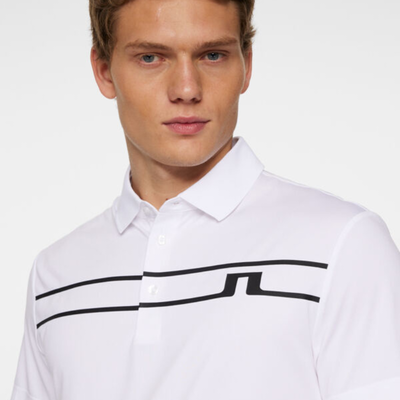 J Lindeberg Golf Klas Golfpiké Herr Vit/Svart