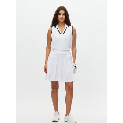 Golfkjol Röhnisch Nicky Pleated Long Skort Vit