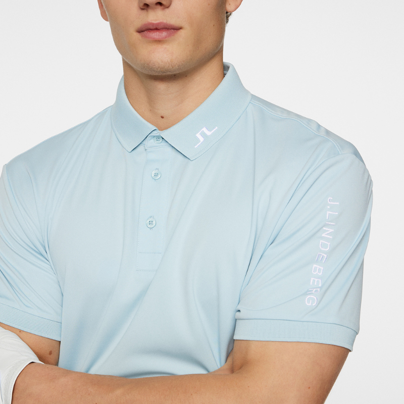 J Lindeberg Golf I Tour Tech Golfpiké Herr I Winter Sky