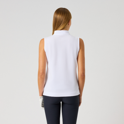 Ärmlös Golfpike Dam Daily Sports Kim SL Polo Vit