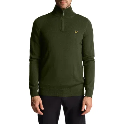 Tröja Lyle & Scott Merinoull Herr 1/4 Zip Cactus