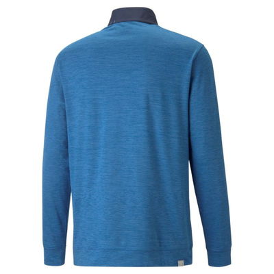 Puma Golf Cloudspun Colorblock 1/4 Zip Navy