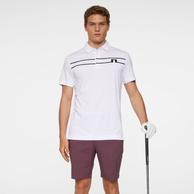 J Lindeberg Golf Klas Golfpiké Herr Vit/Svart
