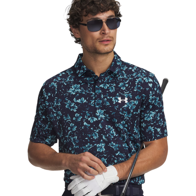 Golfpiké Under Armour Matchplay Printed Polo Grön