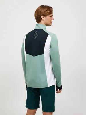 Golftröja Peak Performance Swift Motion Midlayer Green Valley
