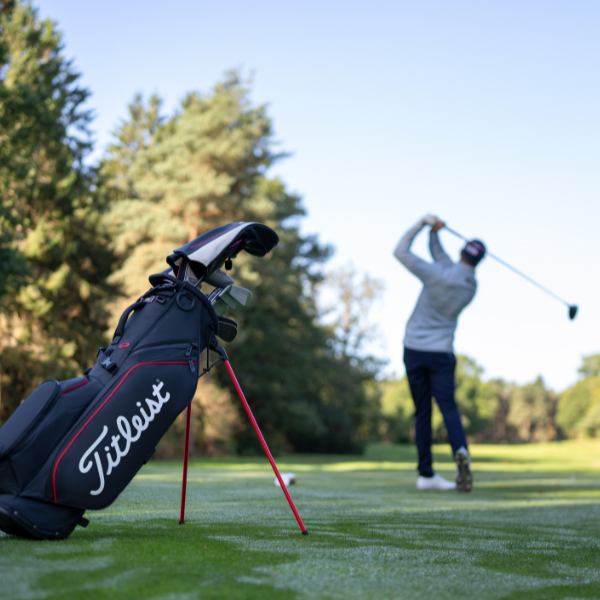 Golfbag Titleist Players S4 Svart/Röd Bärbag