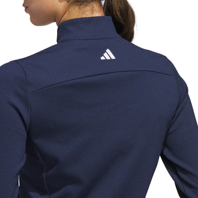 Adidas Golf Texture Full Zip Jacket Dam Navy