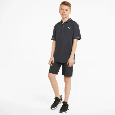 Golfshorts junior I Puma Boys Stretch Shorts Svart