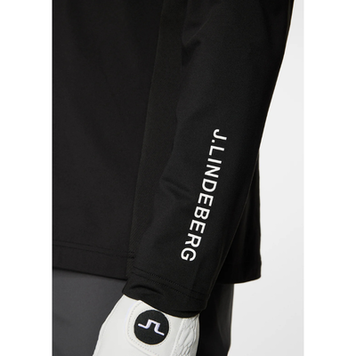Golftröja Herr J Lindeberg Tour Tech 1/2 Zip Mid Layer Svart