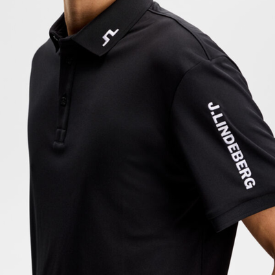 J Lindeberg Tour Tech Golfpiké Herr Svart