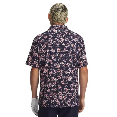 Golfpiké Under Armour Matchplay Printed Polo Rosa