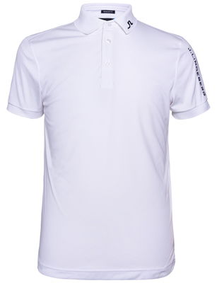 J Lindeberg Tour Tech Slim Fit Golfpiké Herr Vit