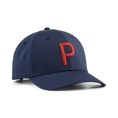 Golfkeps Puma Heritage P Tech Cap Navy/röd