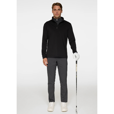 Golftröja Herr J Lindeberg Tour Tech 1/2 Zip Mid Layer Svart