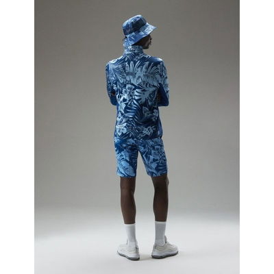 Golfshorts J Lindeberg Eloy Print Hibiscus Blue