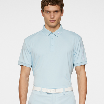 J Lindeberg Golf I Tour Tech Golfpiké Herr I Winter Sky