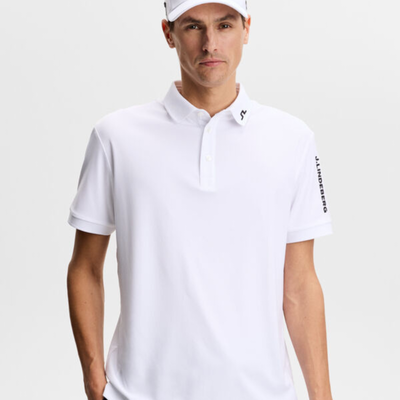 J Lindeberg Tour Tech Golfpiké Herr Vit