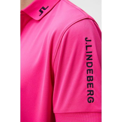 J Lindeberg Tour Tech Golfpiké Fuchsia