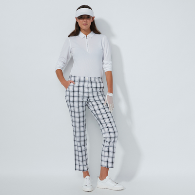 Golfbyxor Daily Sports Plaid Ankle Pants Vit/svart