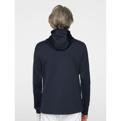 Golf Hoodie J Lindeberg Adam Quarter Zip Navy
