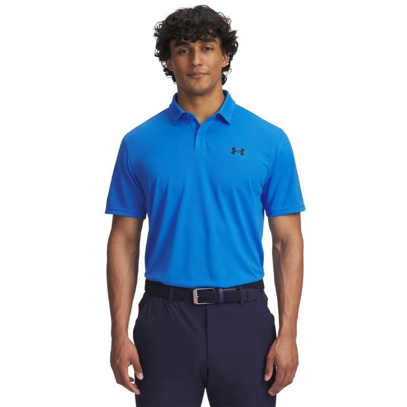 Under Armour Golfpiké herr I T2G Polo Tech Blue