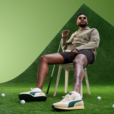 Golfskor Herr I Puma Helsinki I Ivory Green