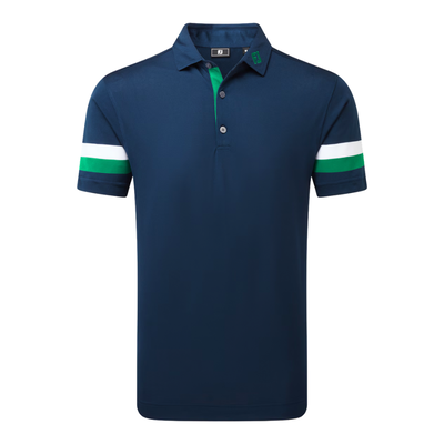 Golfpiké herr I FootJoy Sleeve Stripe Pique I Navy