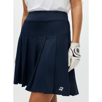Golfkjol Röhnisch Nicky Pleated Long Skort Navy