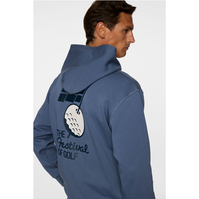 Golf hoodie J Lindeberg Billy Hood DPWT Vintage Indigo