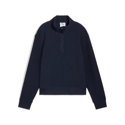 Golftröja Dam Puma W Boulder 1/2 Snap Pullover Navy