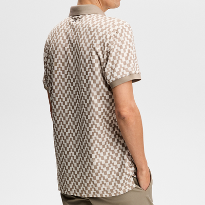 J Lindeberg I Tour Tech Print Golfpiké Herr I Brindel