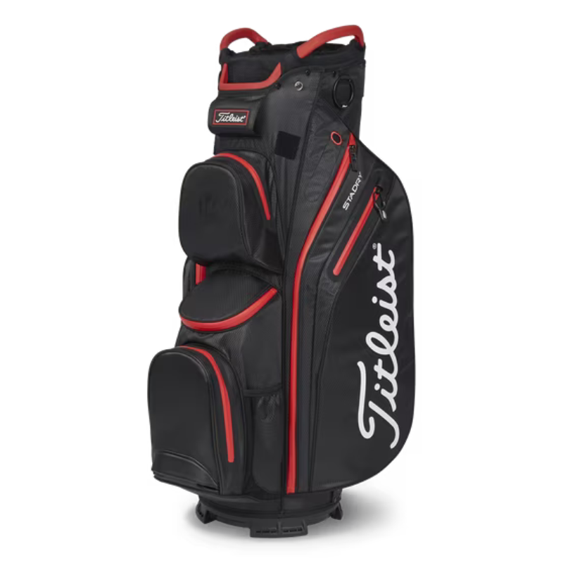 Golfbag Titleist Cart 14 StaDry Svart/Röd
