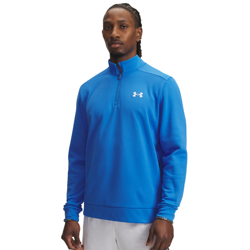 Golftröja Herr Under Armour Golf Fleece 1/4 Zip Blå