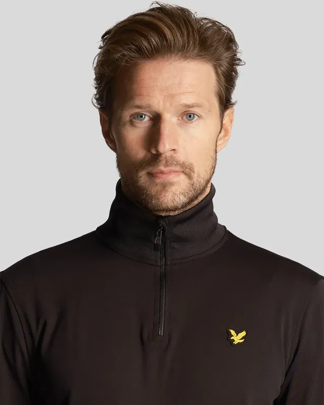 Lyle & Scott Golf Tech 1/4 Zip Golftröja Svart