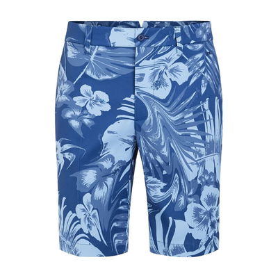 Golfshorts J Lindeberg Eloy Print Hibiscus Blue