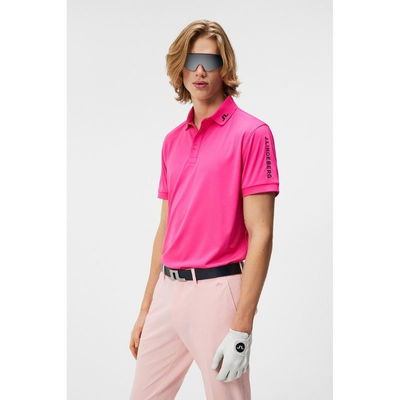 J Lindeberg Tour Tech Golfpiké Fuchsia