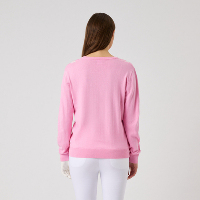 Golftröja Dam Daily Sports Argyle Pullover Rosa