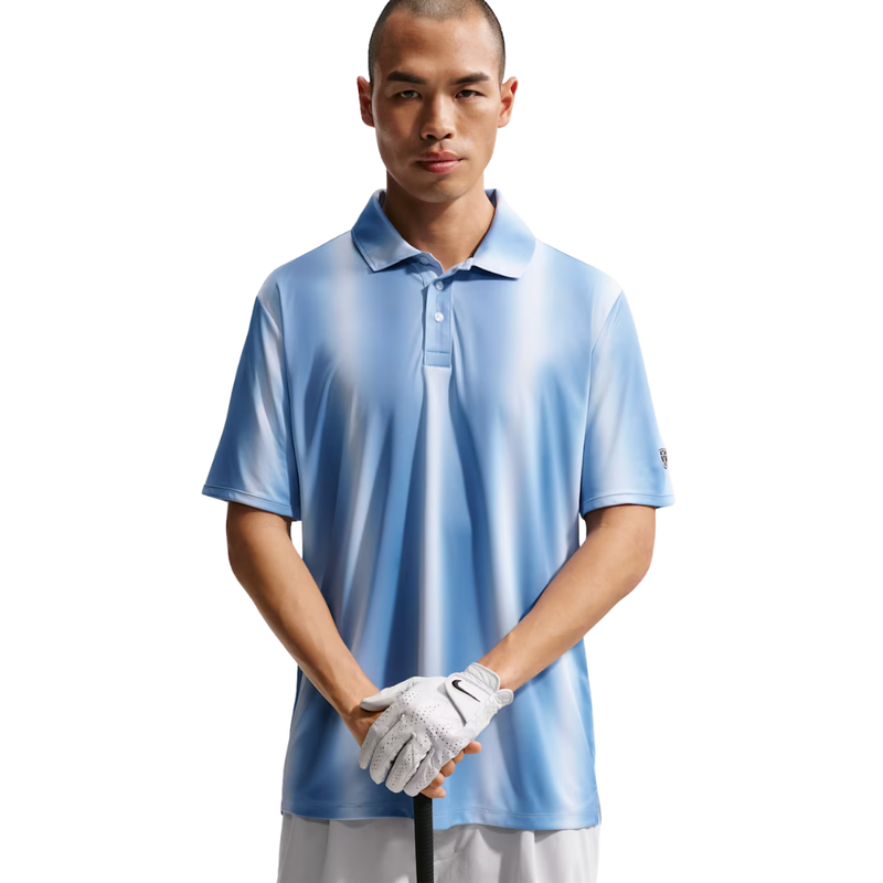 Golfpiké Nike Dri-Fit Par Polo Ombre Ljusblå