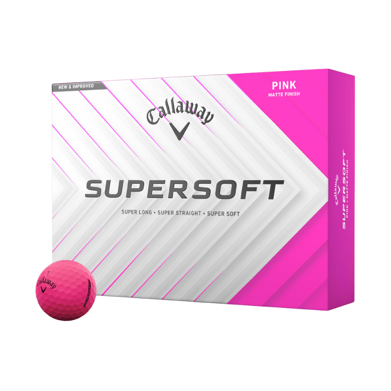 Rosa Golfbollar I Callaway Supersoft 25