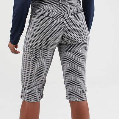 Röhnisch Golf Smooth Golfshorts Svart/Vit